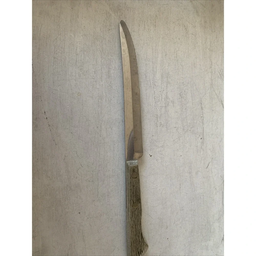 Ecko Vintage Knife Wood Handle Stainless Steel Blade Made In U.S.A‎